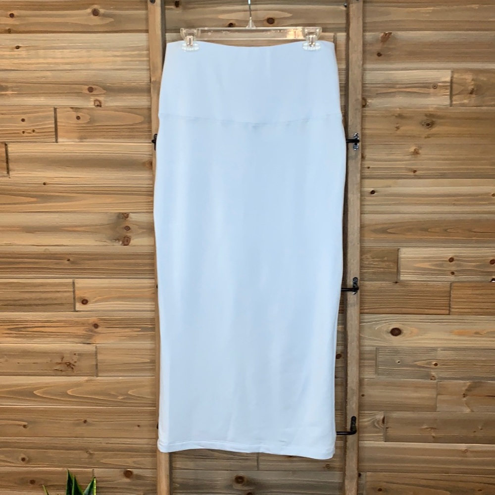 Elegant Light Blue Pencil Skirt